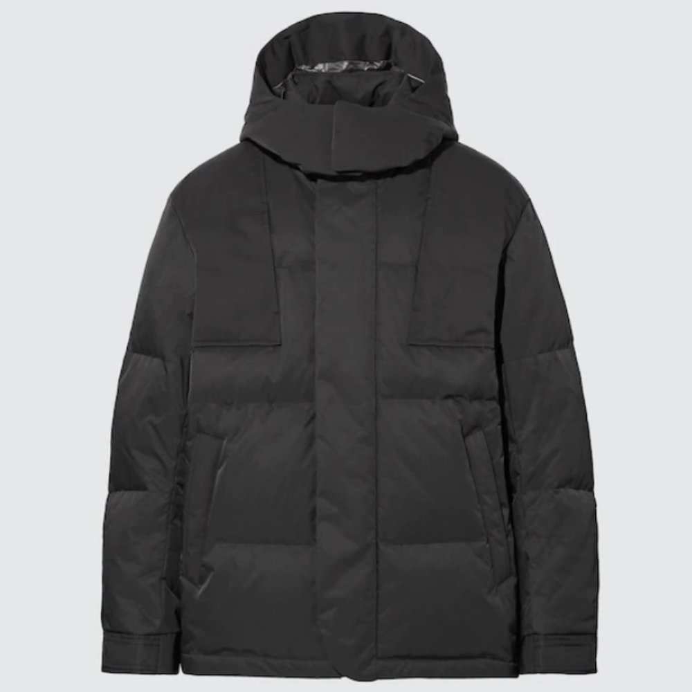 Uniqlo MEN +J Down Oversized Parka PUFFER COAT - Black XXL